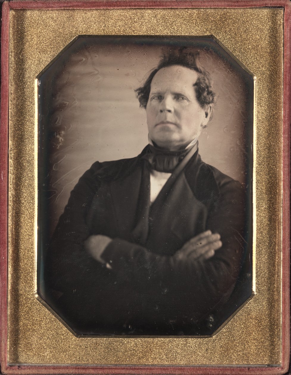 Portrait of Man Leaning Away from Camera, Late 1840s by Unbekannt