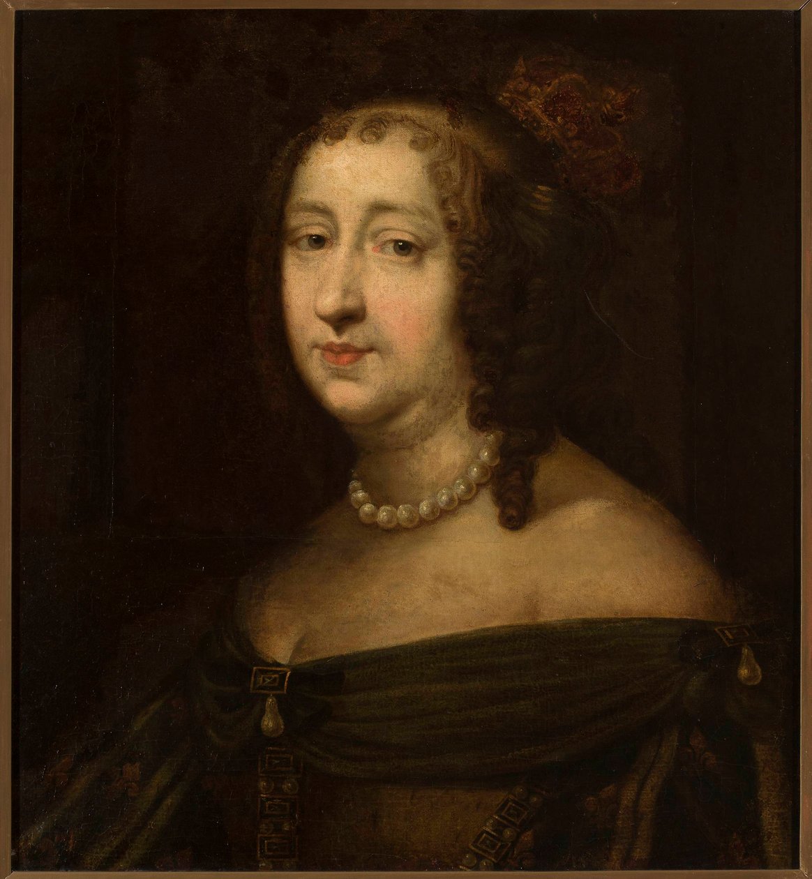 Portrait of Marie Louise Gonzaga 1611-1667, Queen of Poland, Mid 17th century by Unbekannt