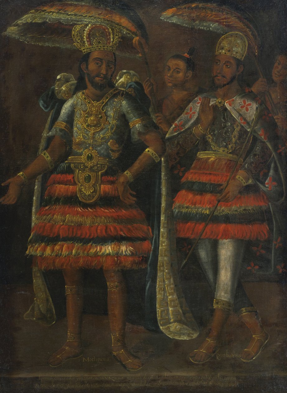 Portrait of Moctezuma and Cuauhtémoc by Unbekannt