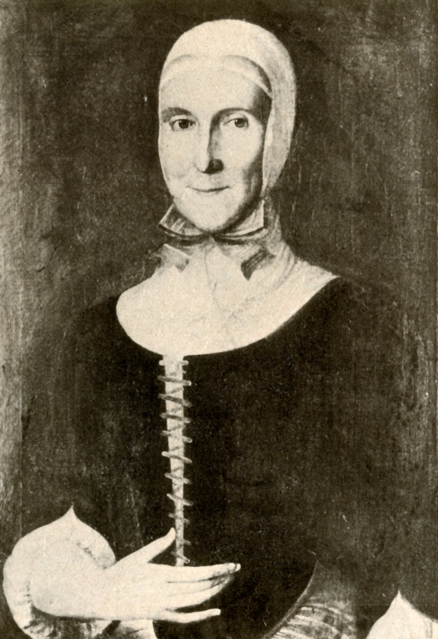 Portrait of Mrs. Elisabeth Boehler in the Moravian Settlement, Pennsylvania, 1787 by Unbekannt