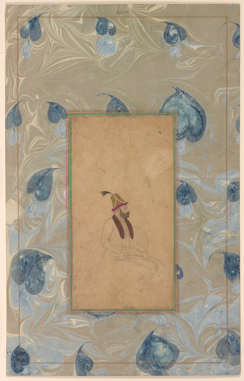 Portrait of Nadir Shah, mid-18th century by Unbekannt