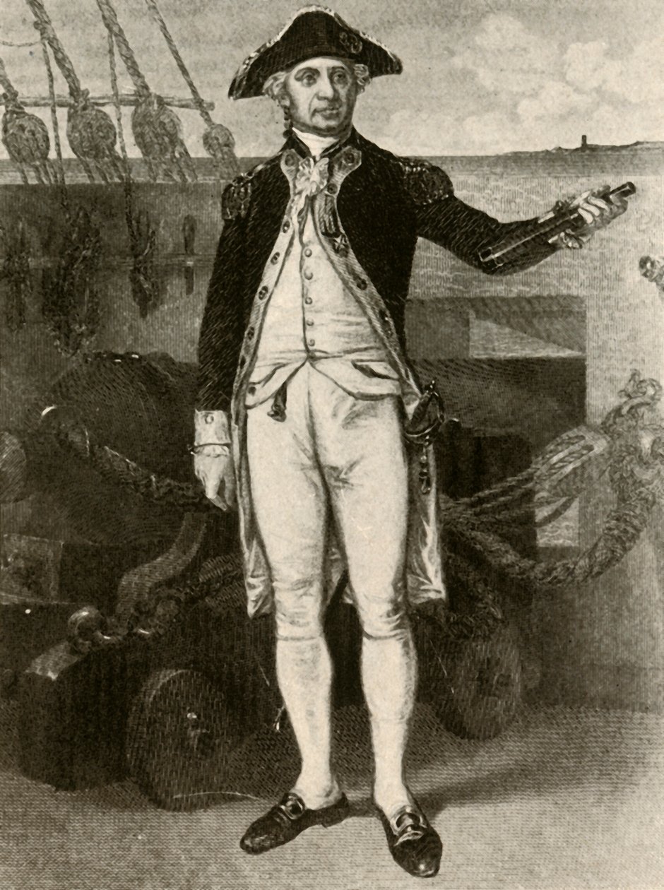 Portrait of Paul Jones, Commodore of the United States Navy, c1780 by Unbekannt