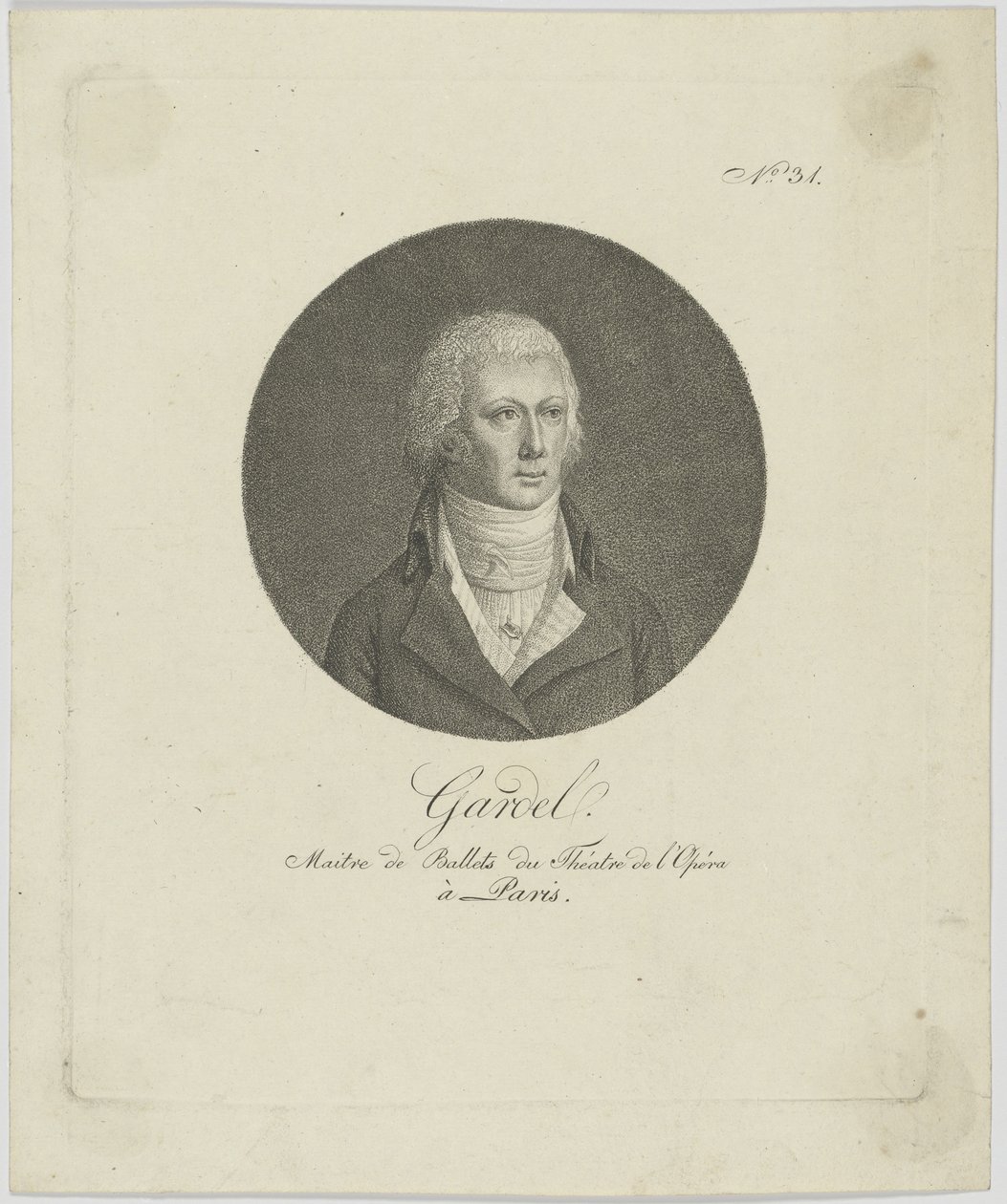 Portrait of Pierre-Gabriel Gardel (c. 1787) by Unbekannt
