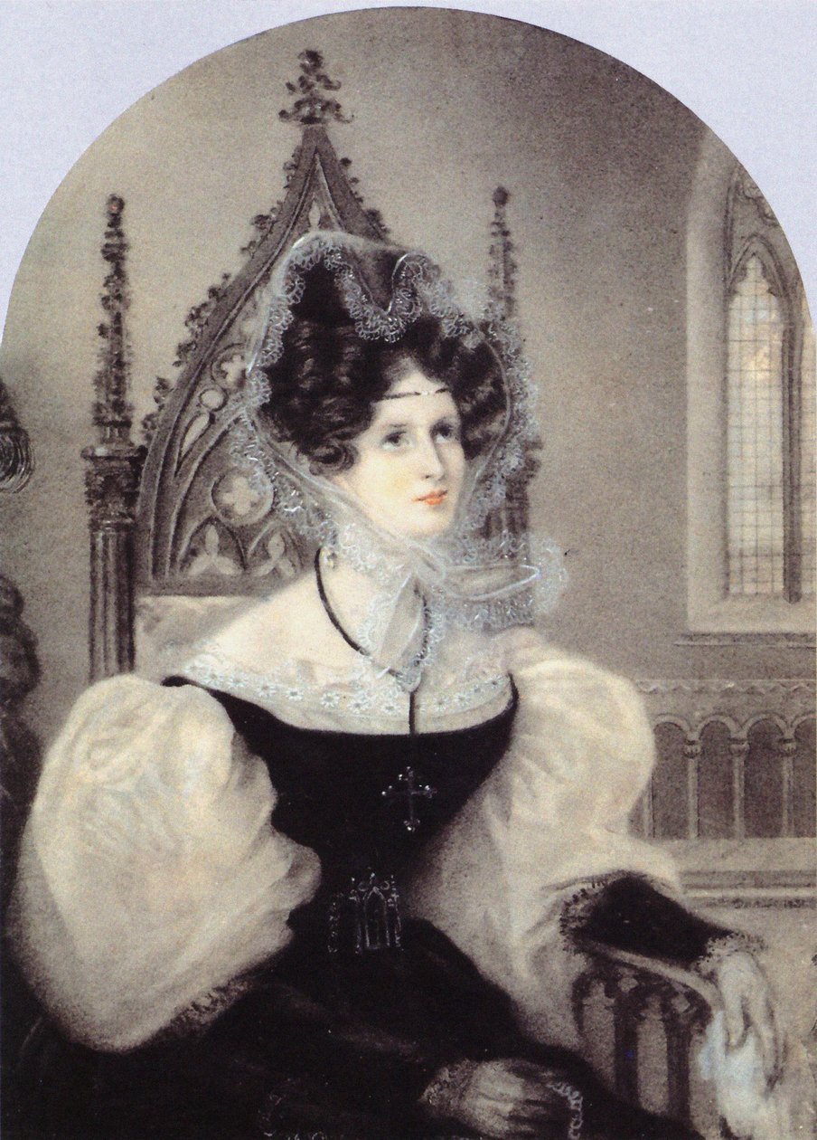 Portrait of Princess Zinaida Alexandrovna Volkonskaya 1792-1862 by Unbekannt