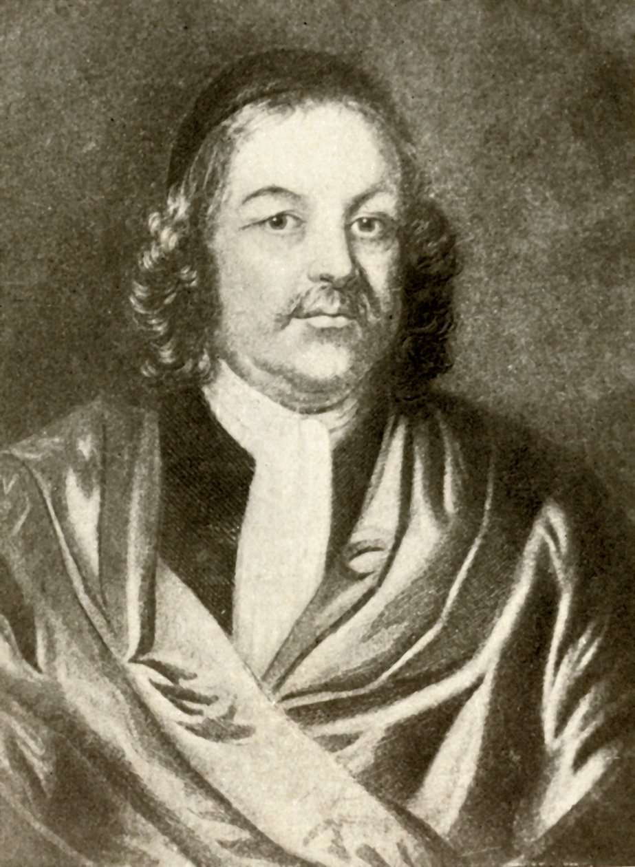 Portrait of Simon Bradstreet, in gown and cap by Unbekannt
