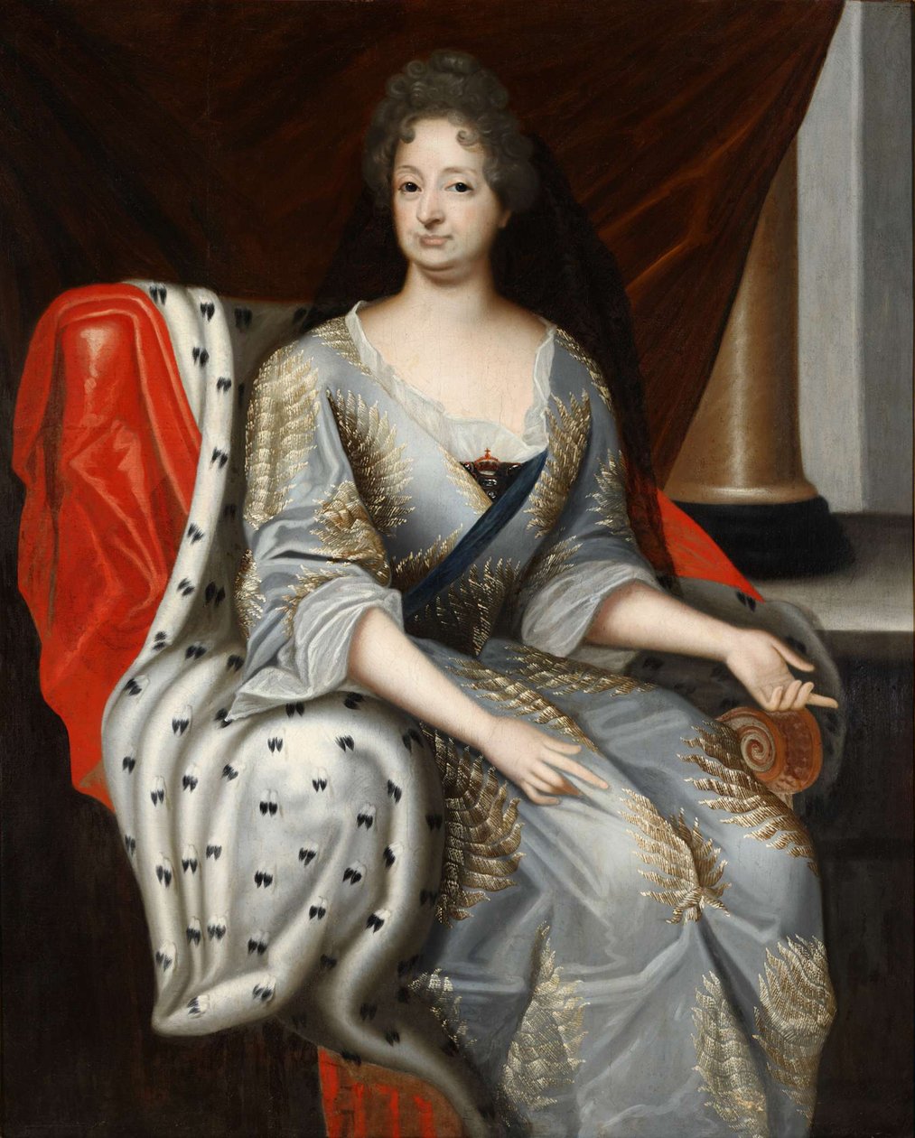 Portrait of Sophia of the Palatinate, Electress of Brunswick-Lüneburg, ca 1690 by Unbekannt