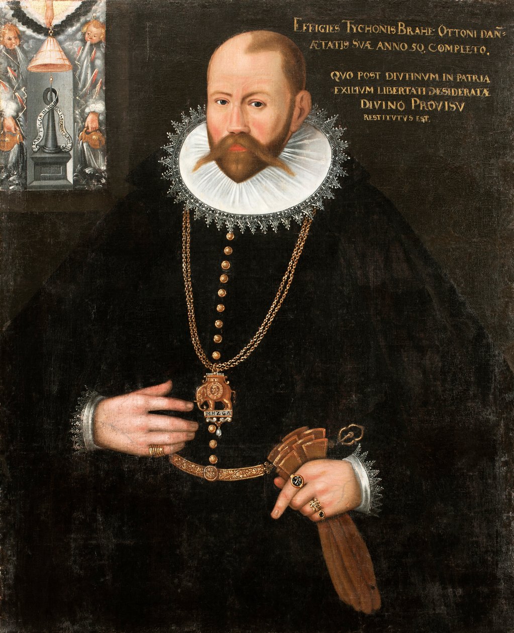 Portrait of Tycho Brahe, 1546-1601, 1596 by Unbekannt