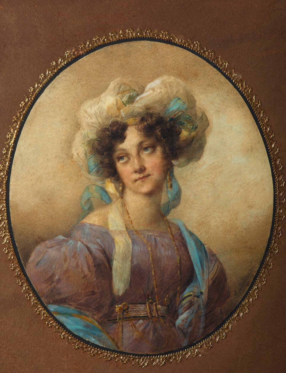 Portrait of Yelena Alexandrovna Golitsyna, née Naryshkina, 1820s by Unbekannt