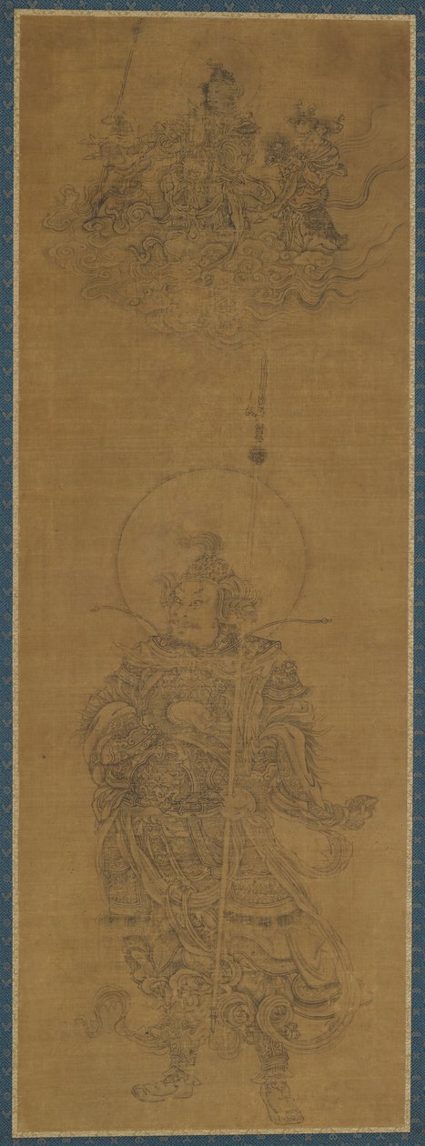 Portrait of a Deva King, 14th century by Unbekannt