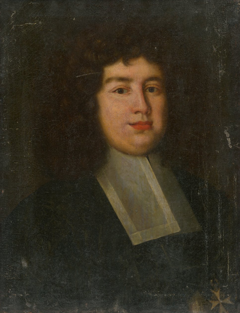Portrait of a Man in a White Collar by Unbekannt