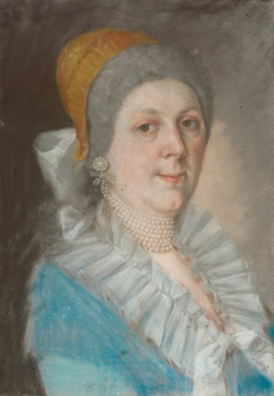 Portrait of a Woman with a Pearl Necklace by Unbekannt