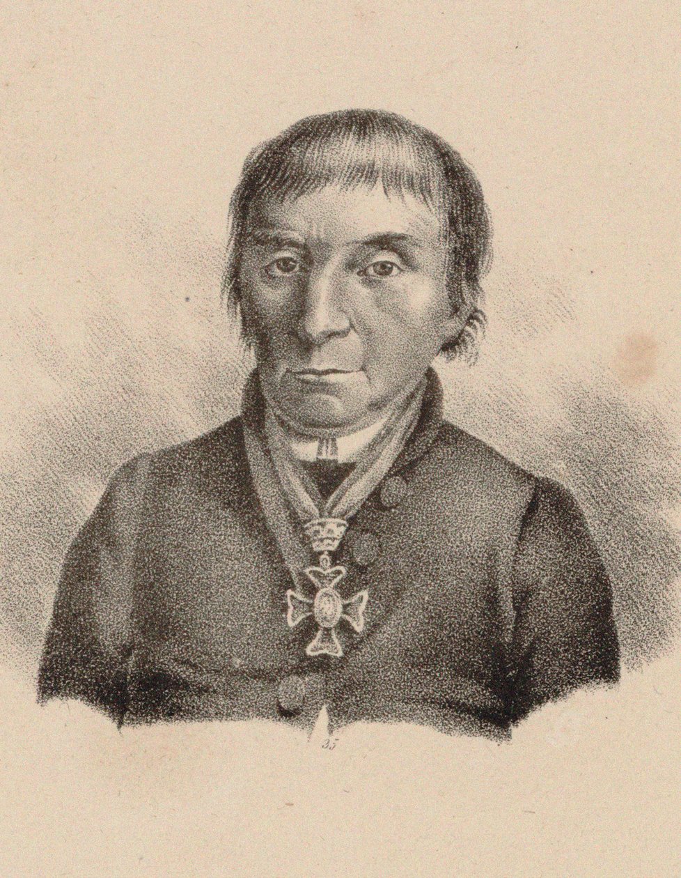 Portrait of pianist and composer Maximilian Stadler, 1830 by Unbekannt