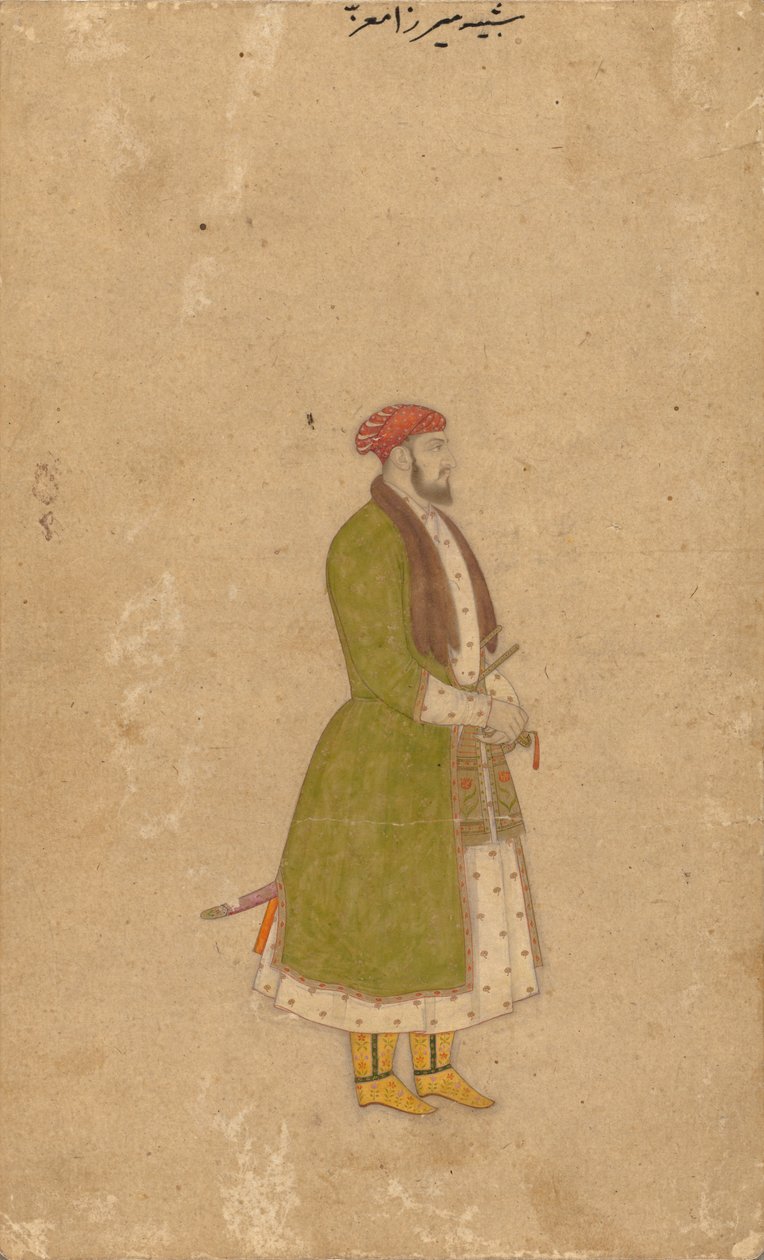 Portrait of the Courtier Mirza Muizz by Unbekannt