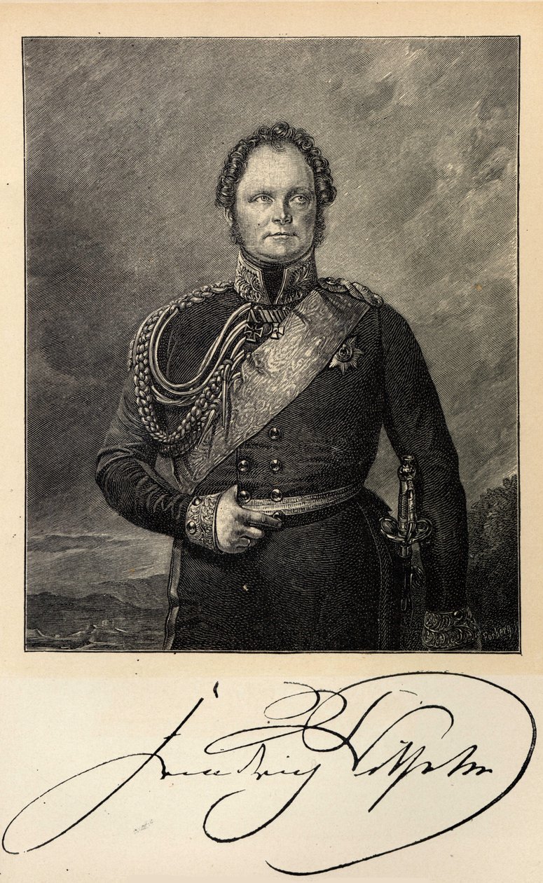 Portrait of King Frederick William IV of Prussia 1795-1861 by Unbekannt