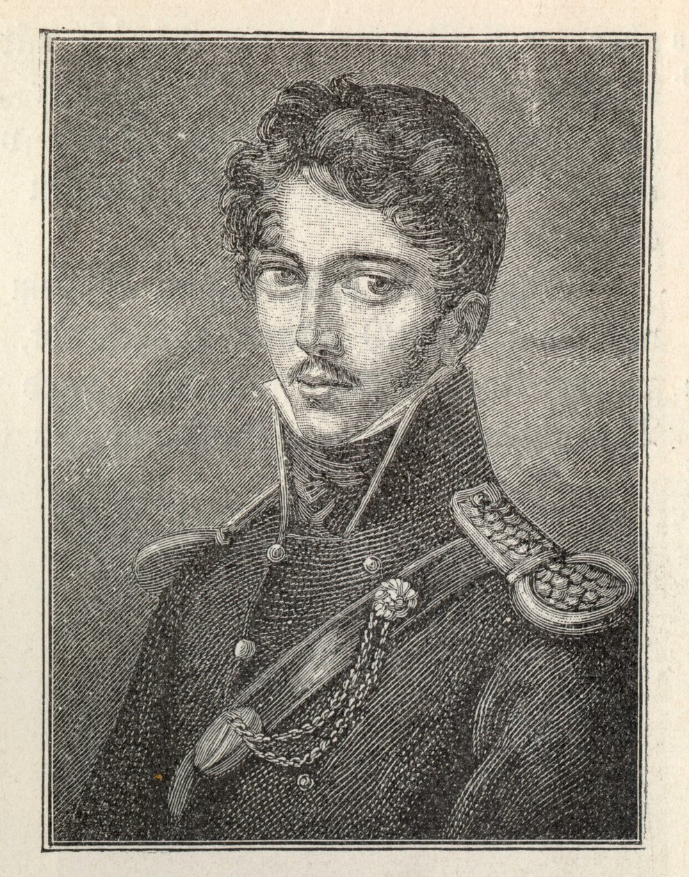 Portrait of the Author Theodor Körner, 1791-1813 by Unbekannt