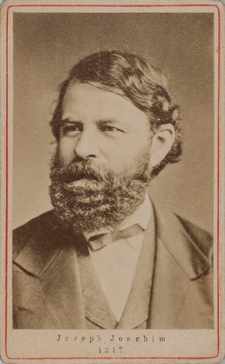 Portrait of the Violinist and Composer Joseph Joachim 1831-1907, 1870s by Unbekannt