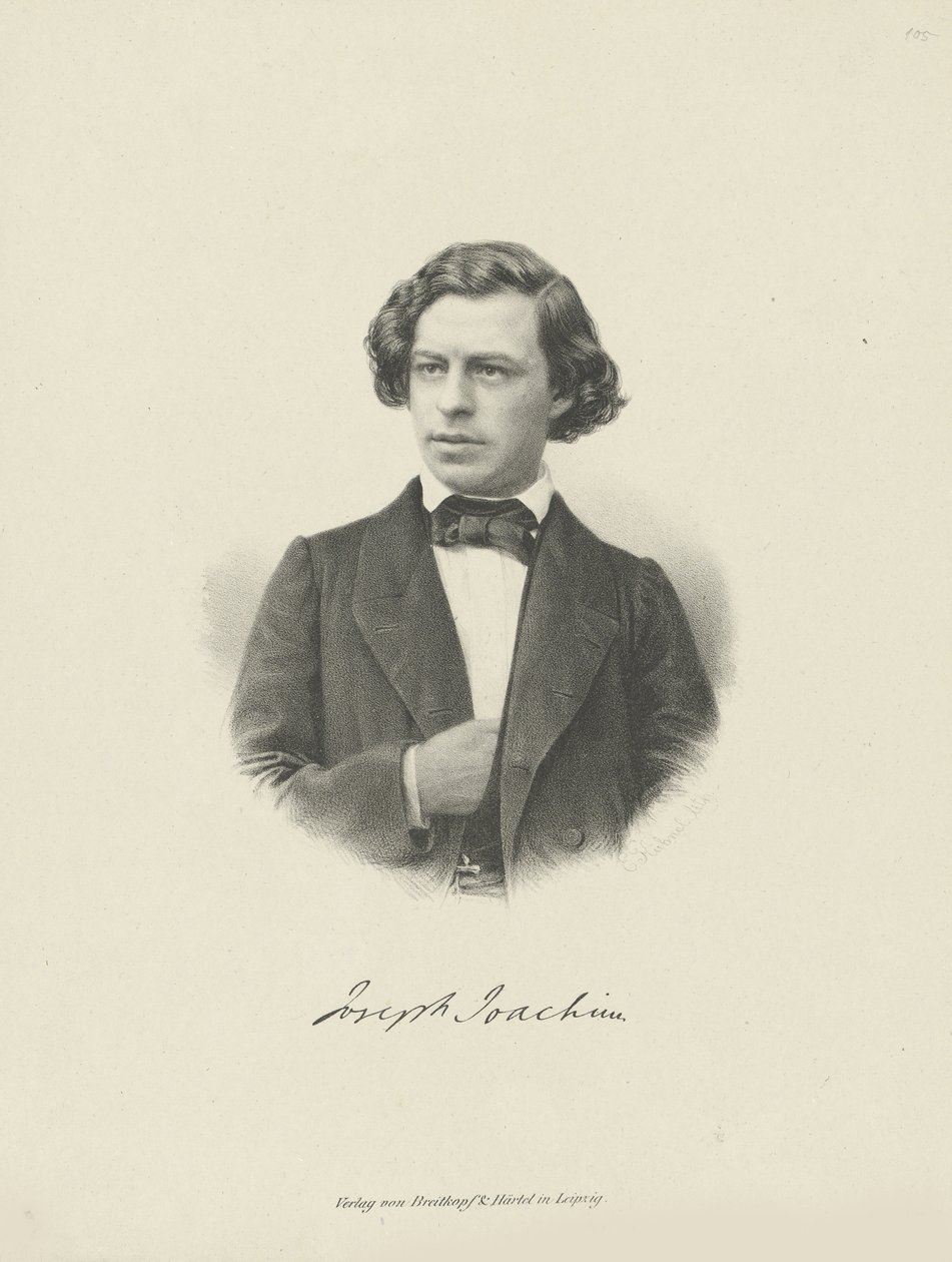 Portrait of the violinist and composer Joseph Joachim by Unbekannt
