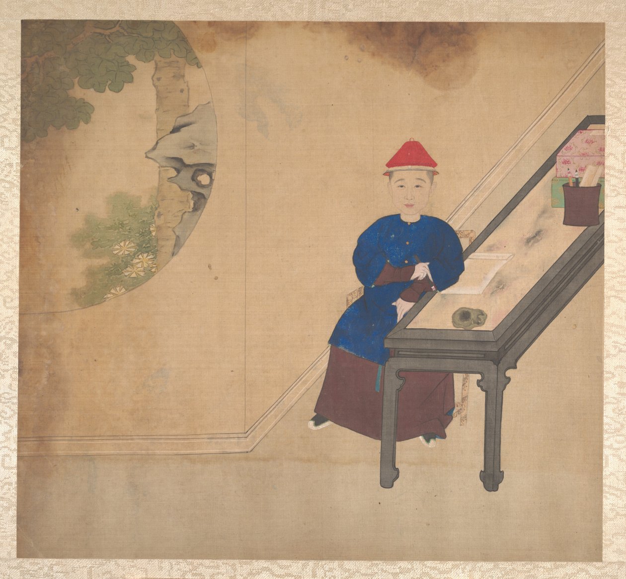 Portraits of members of a Manchu family by Unbekannt