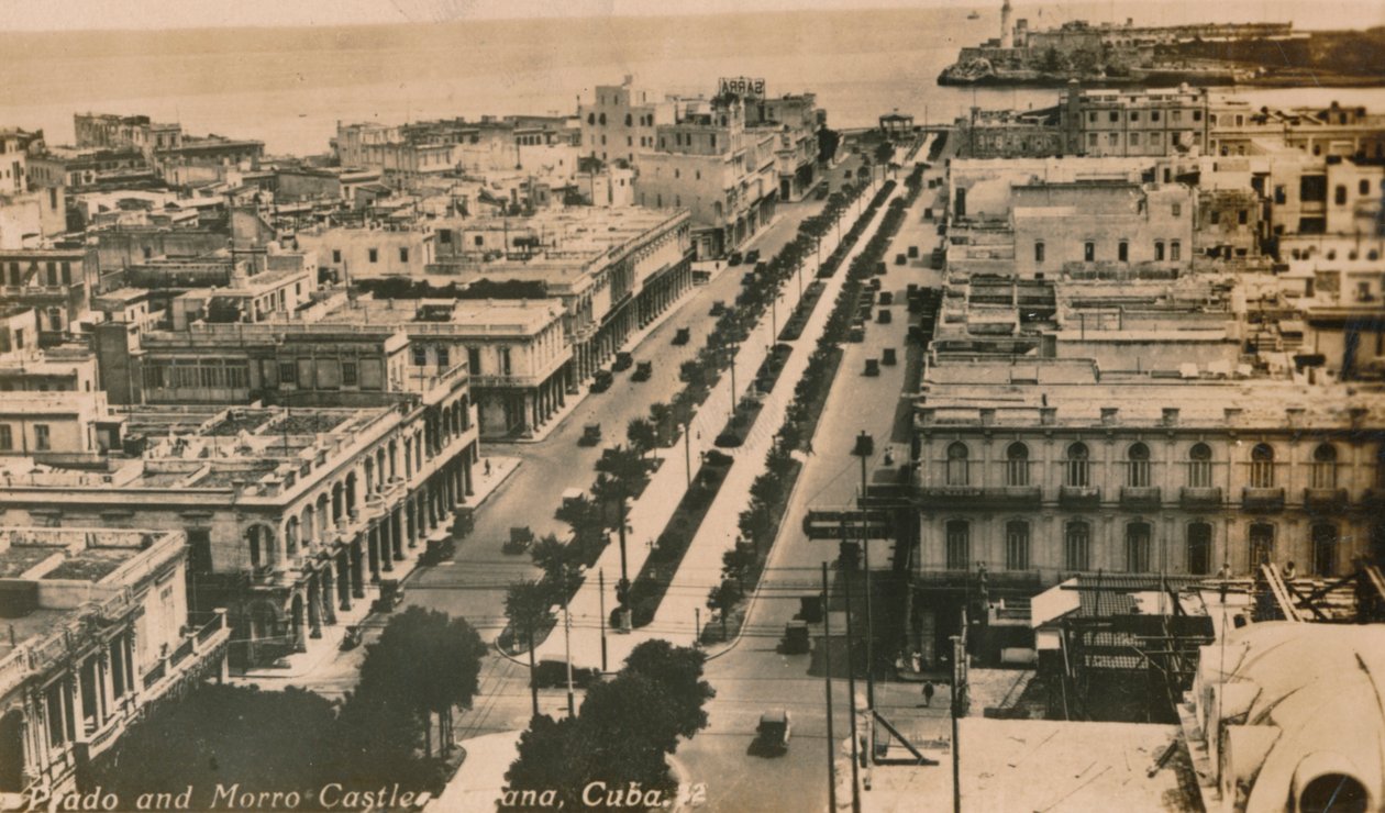 Prado and Morro Castle, Havana, Cuba by Unbekannt