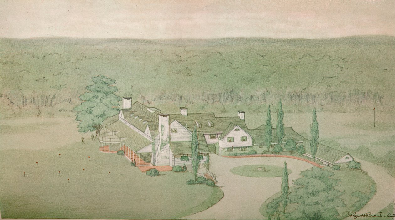 Preliminary study for the Oakland Golf Club, Bayside, New York by Unbekannt