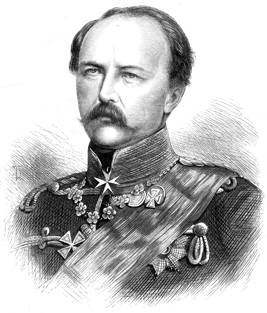 Prince Frederick Charles Nicholas of Prussia 1828-1885, 1870 by Unbekannt