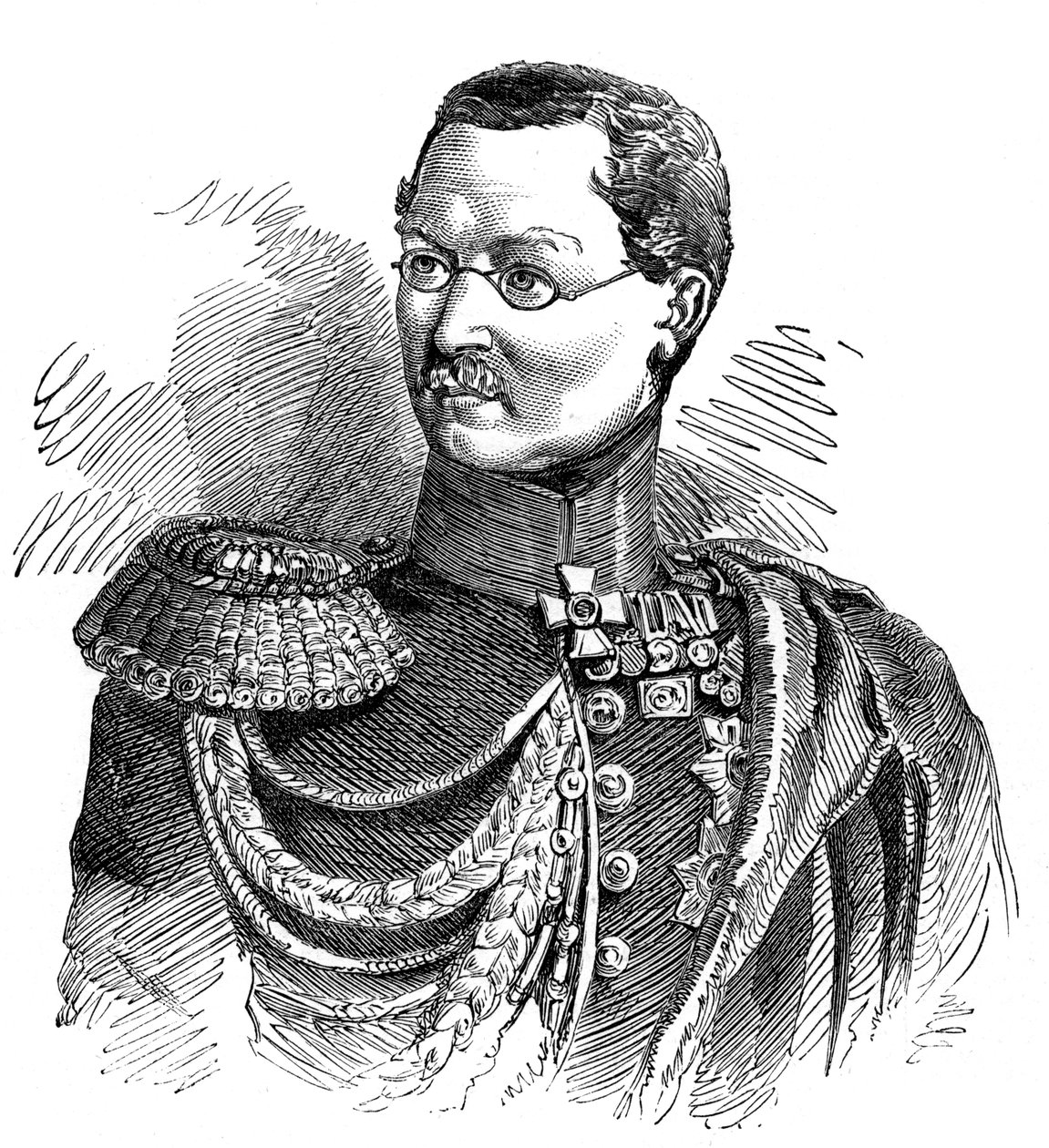Prince Gortschakoff, General in Chief of the Russian Forces in the Danubian Principalities by Unbekannt