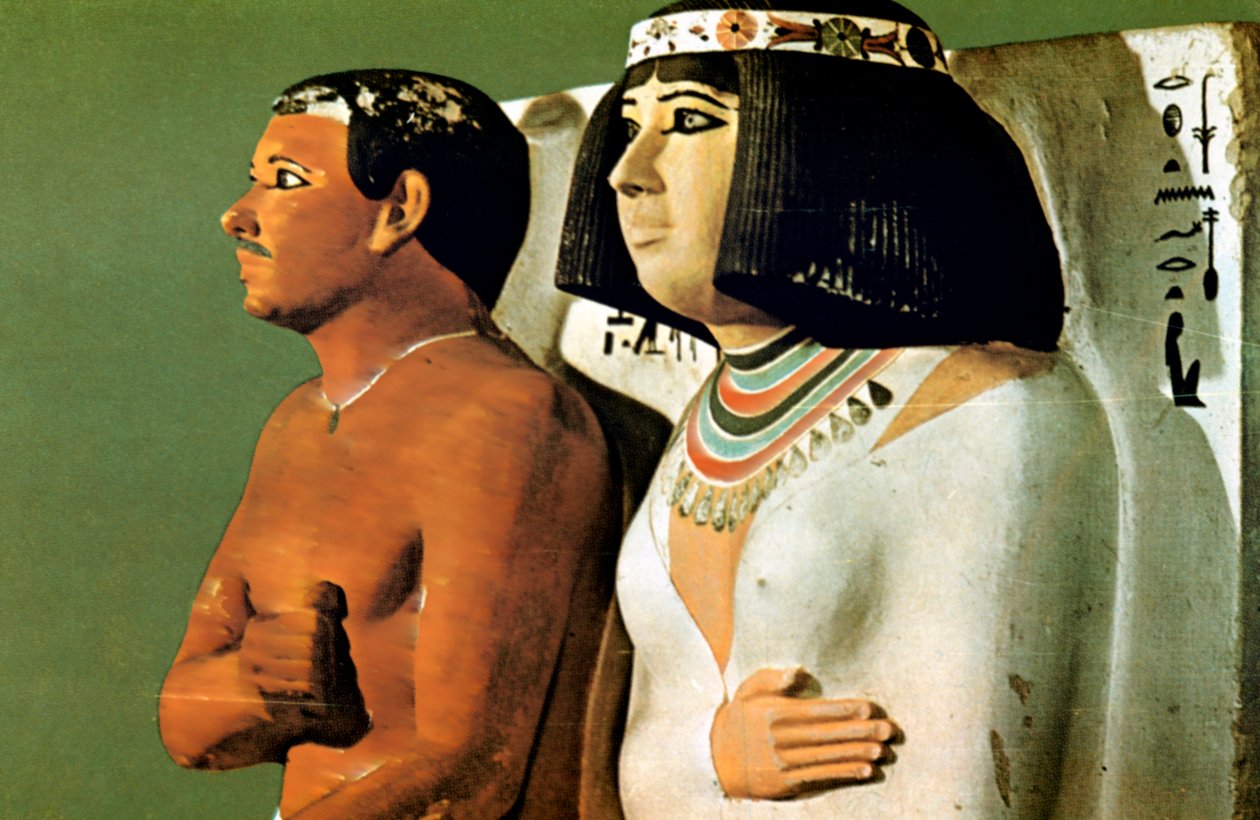 Prince Rahotep and His Wife Nofret, Egypt, 4th Dynasty by Unbekannt