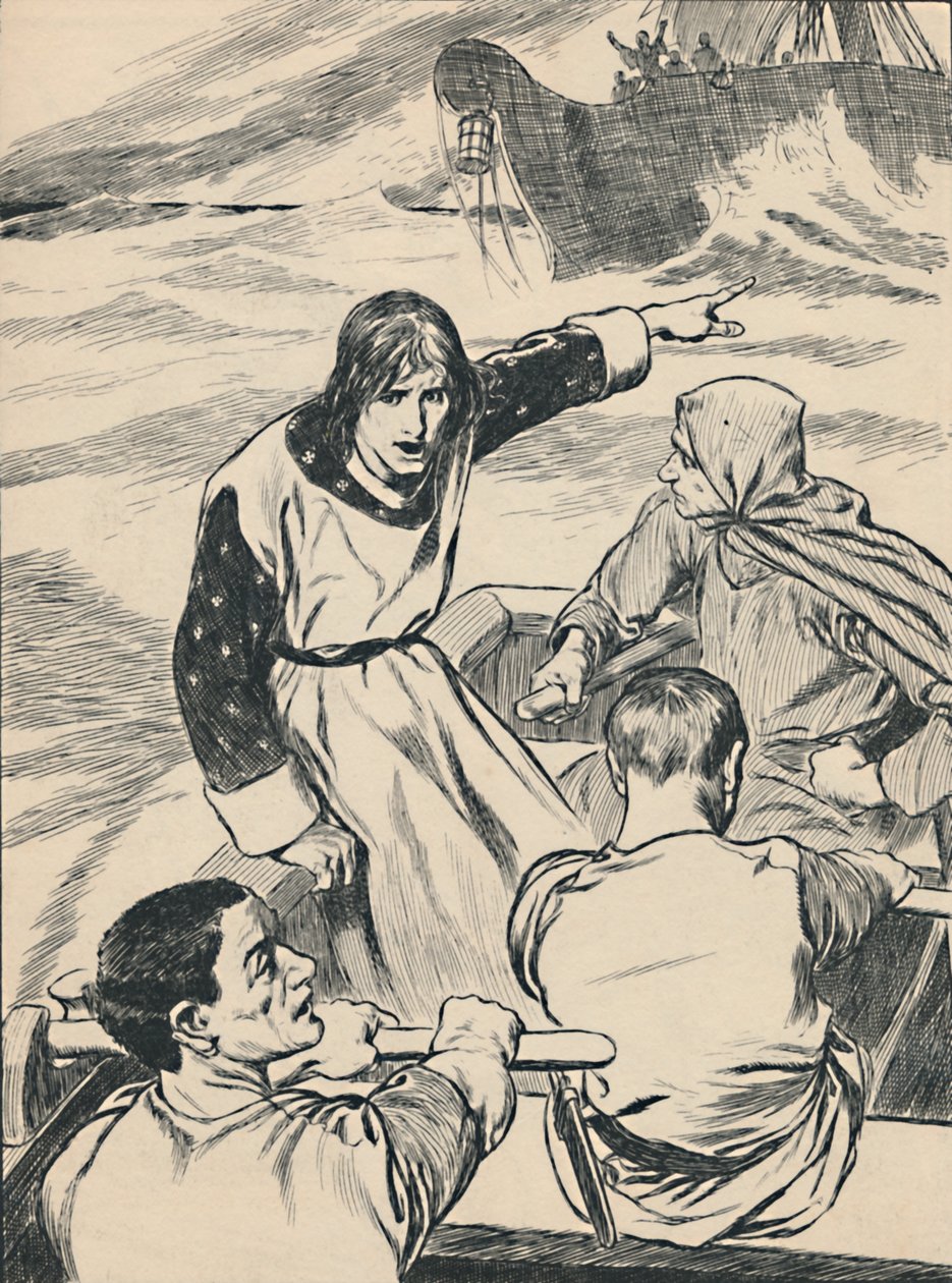 Prince William Returns To Save His Sister, c1907 by Unbekannt