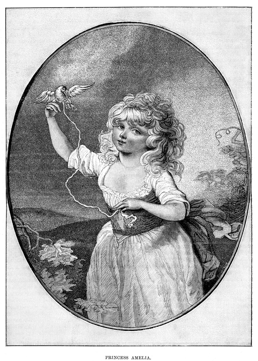 Princess Amelia, Youngest Daughter of George III and Queen Charlotte by Unbekannt