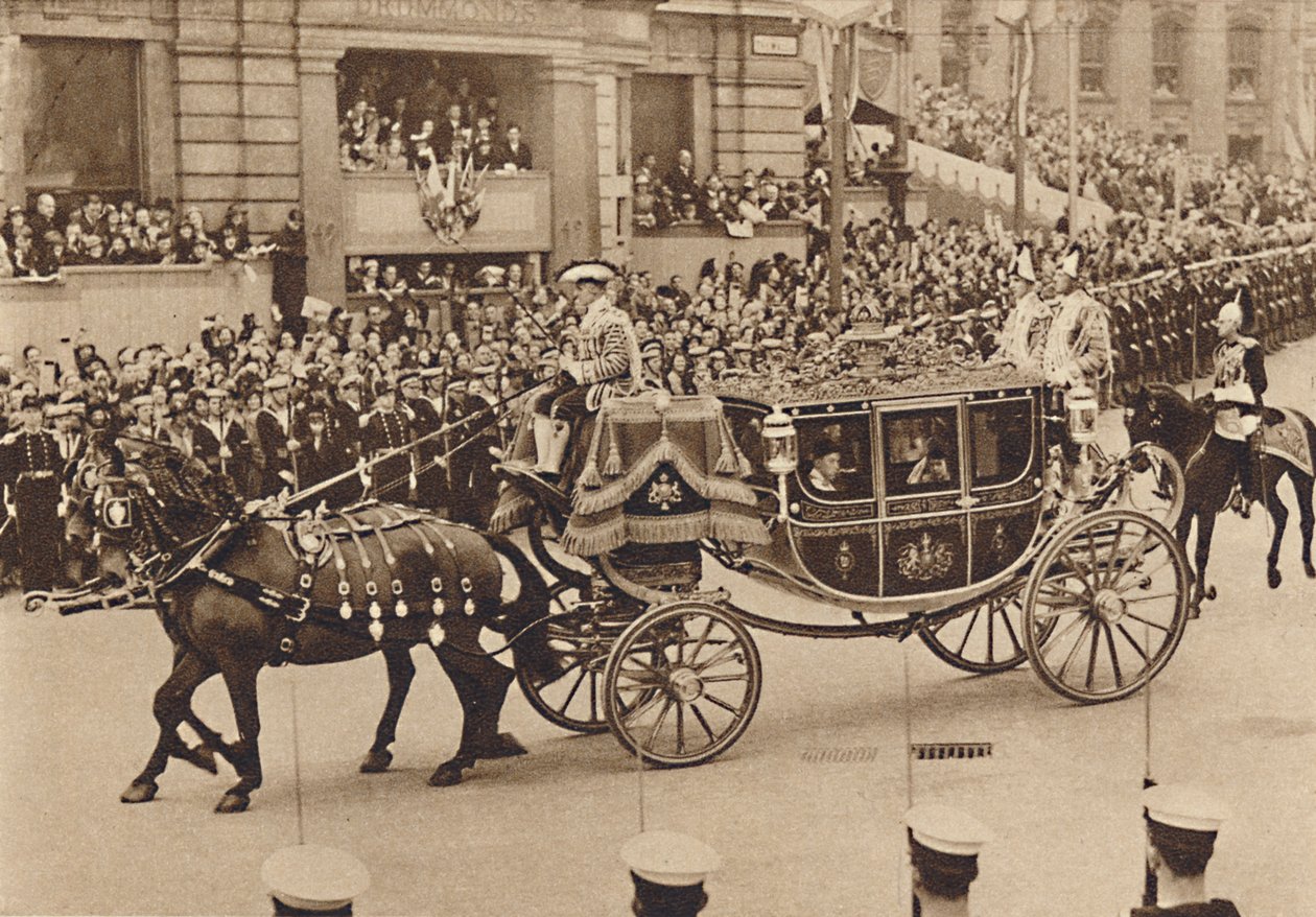 Princess Elizabeth and her cousin Lord Lascelles with the Princess Royal by Unbekannt