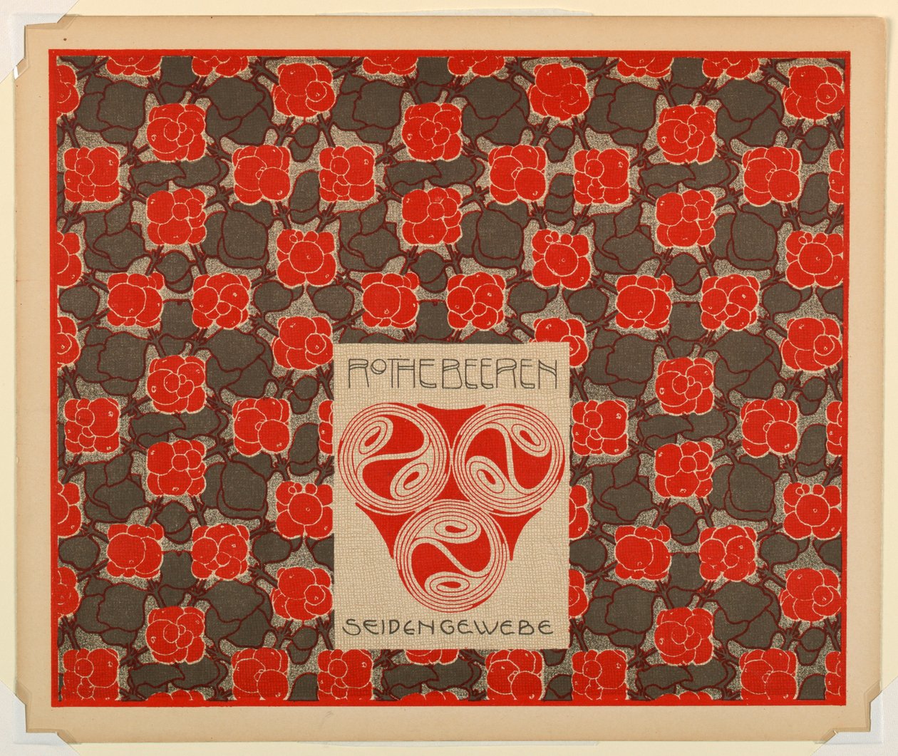 Print, Red Berries Silk Weaving, plate 21, in Die Quelle by Unbekannt