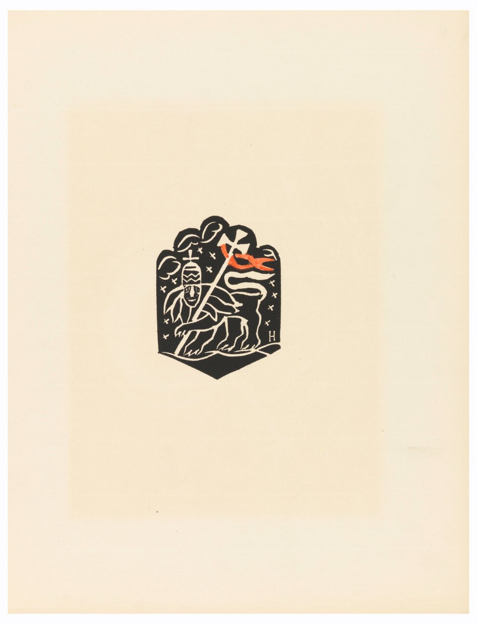 Print, Vignette, Plate X, Ethiopia, Christ, Madonna and Saints, as Seen in Illuminations of Old Ethiopian Codices Portfolio, 1920 by Unbekannt