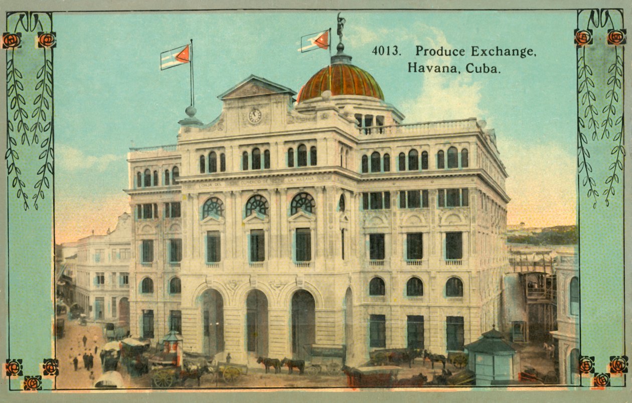Produce Exchange, Havana, Cuba, c1910s by Unbekannt