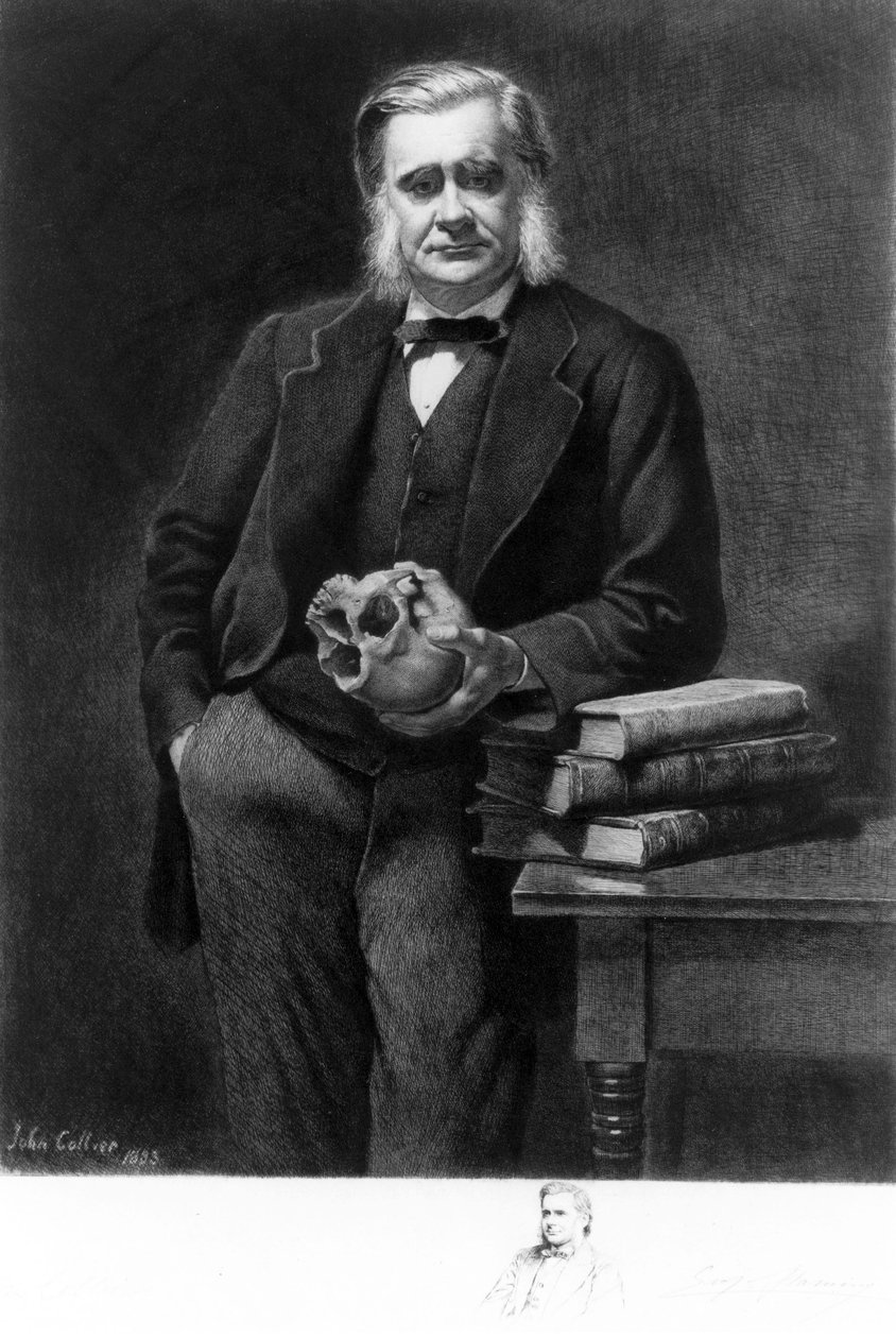 Professor Thomas Henry Huxley, English biologist by Unbekannt