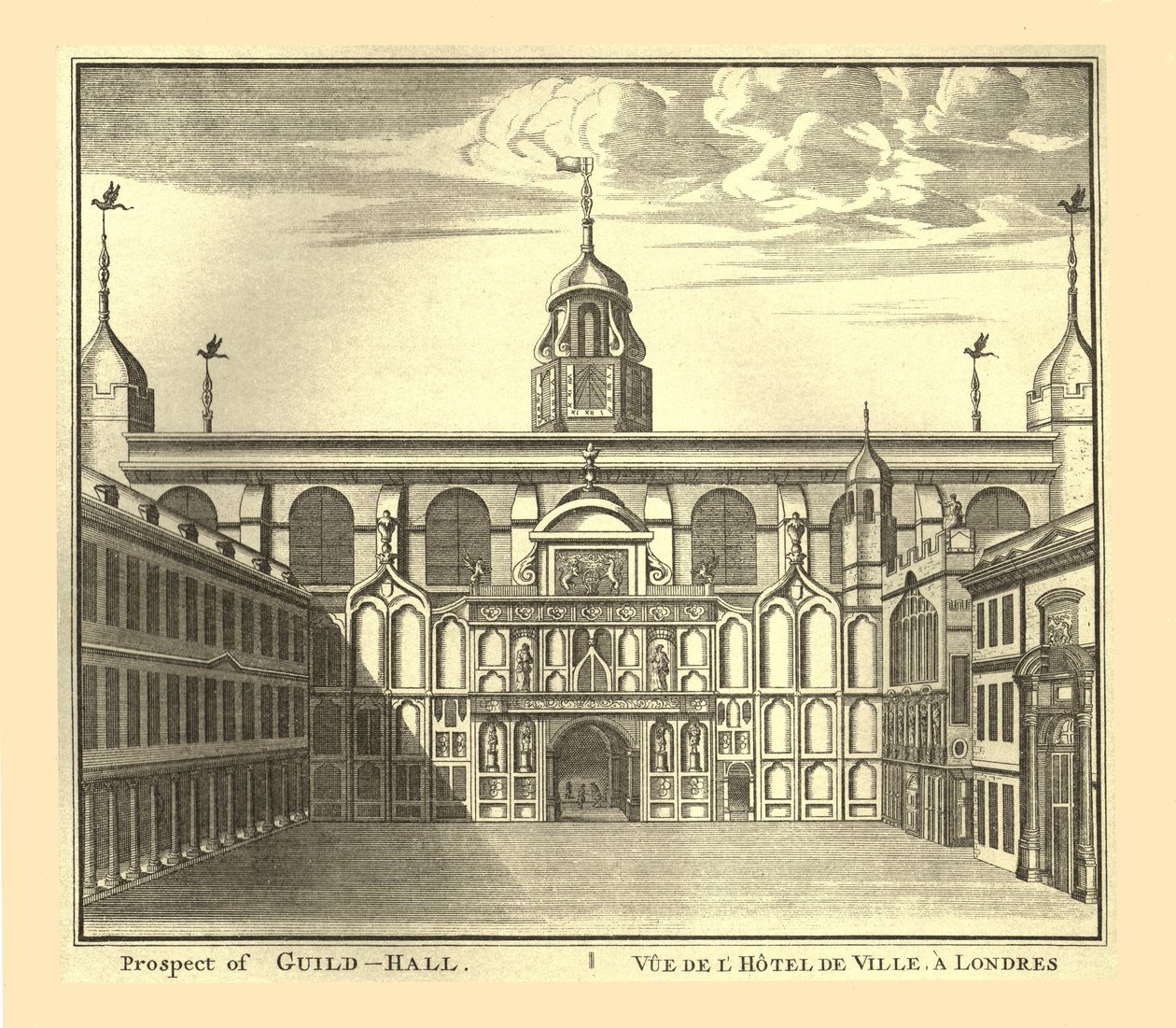 Prospect of the London Guildhall by Unbekannt