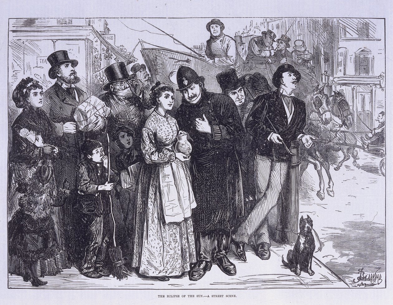 Public Witness of the Solar Eclipse, London, c1870 by Unbekannt