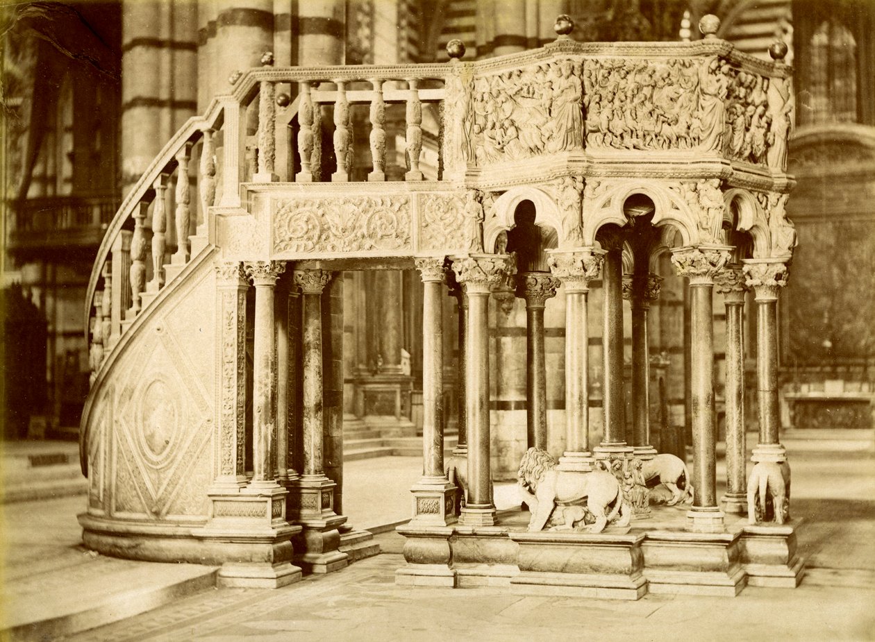 Pulpit, Siena Cathedral, Italy, late 19th or early 20th century by Unbekannt