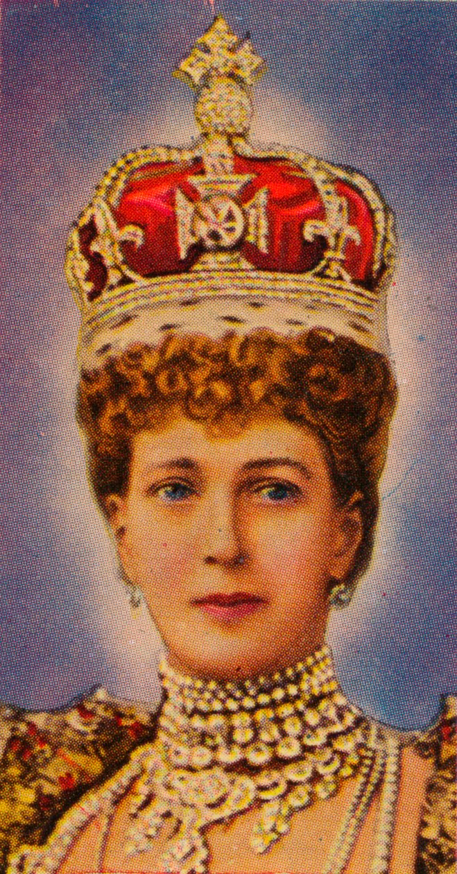 Queen Alexandra at her coronation, 1902 by Unbekannt