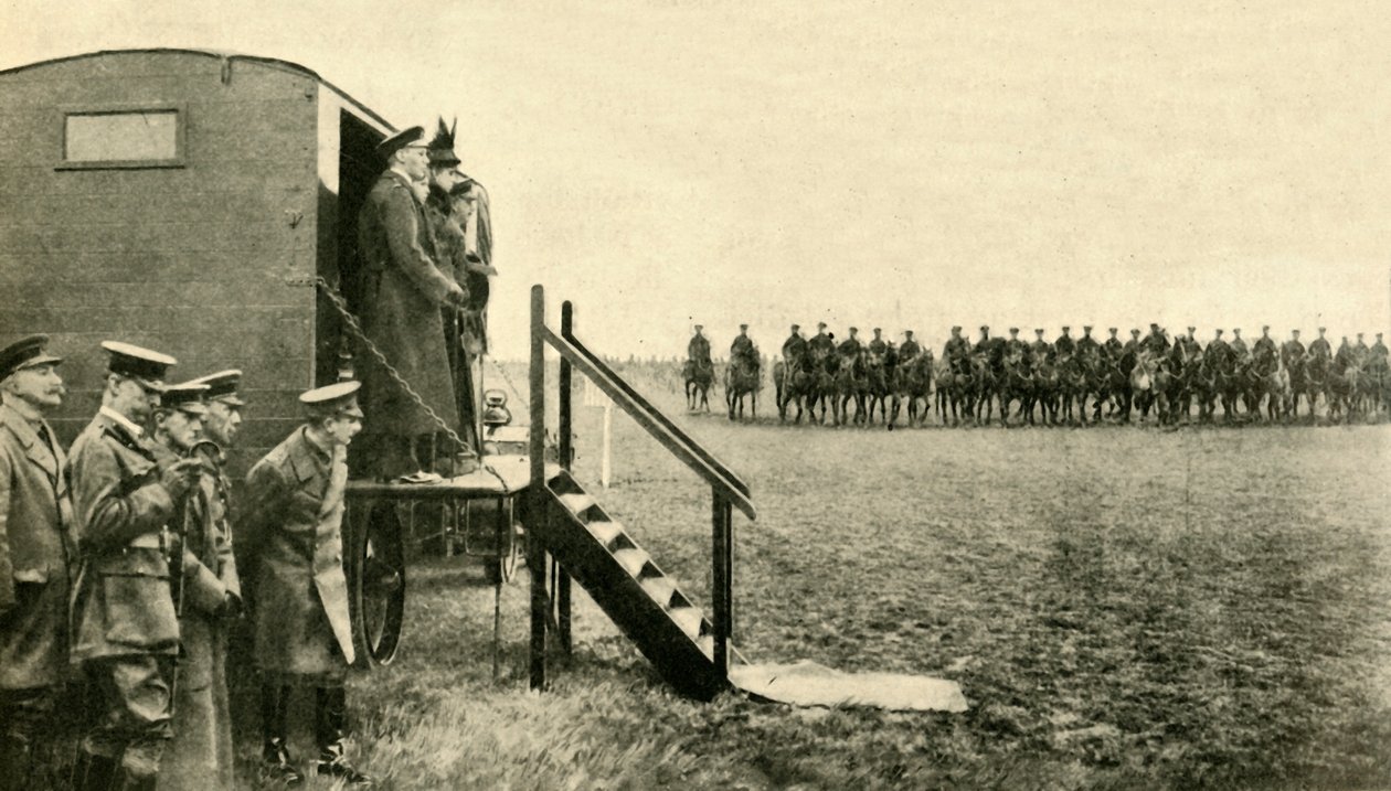 Queen Mary of Teck Visits Soldiers at Aldershot in Hampshire, First World War by Unbekannt