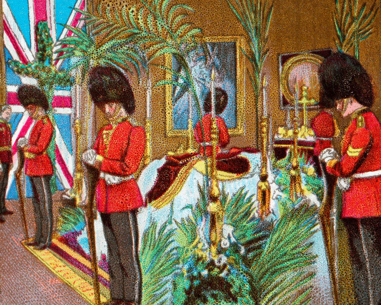 Queen Victoria Lying in State at Osborne House by Unbekannt
