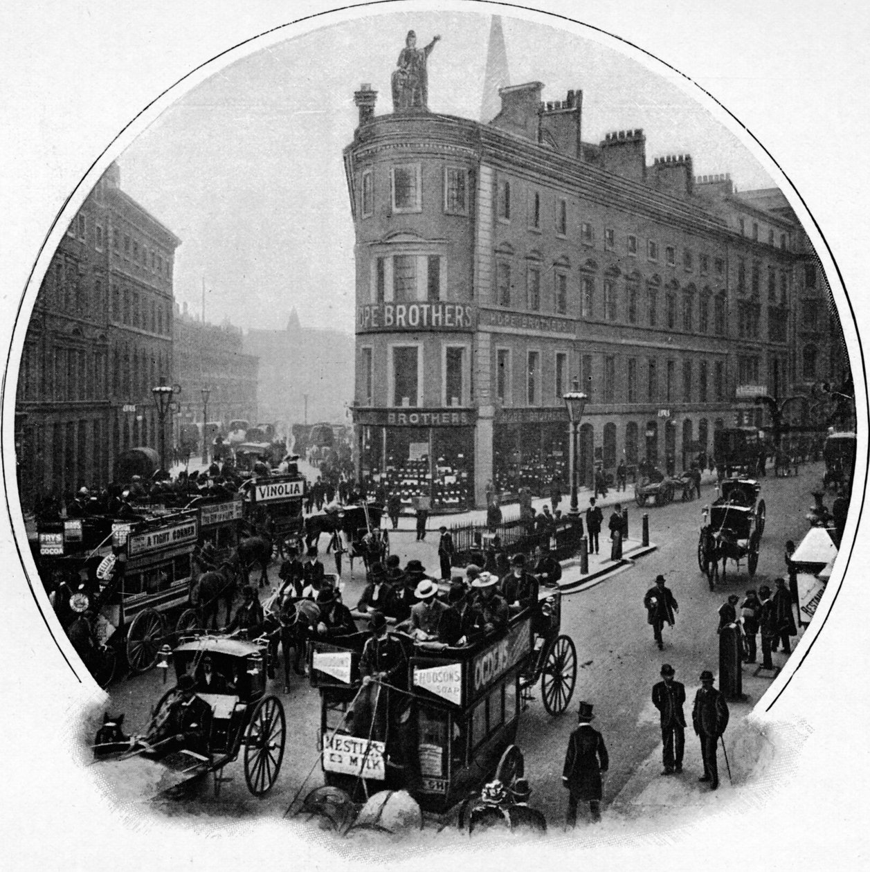 Queen Victoria Street junction with Cannon Street, City of London, c1903 by Unbekannt