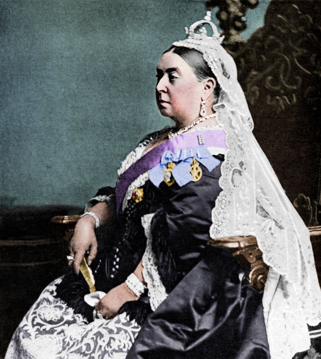 Queen Victoria in ceremonial robes at her Golden Jubilee by Unbekannt