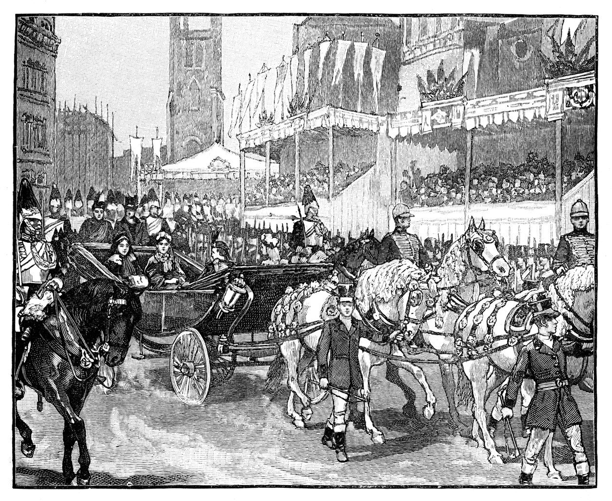 Queen Victoria Opening Holborn Viaduct, London, 1869 by Unbekannt