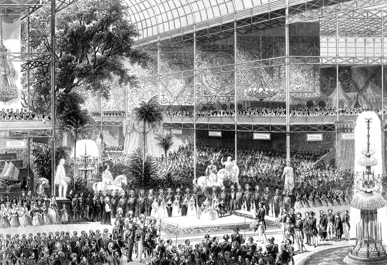 Queen Victoria opening the Great Exhibition, Crystal Palace, London, 1 May 1851 by Unbekannt
