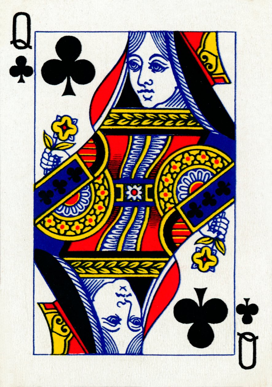 Queen of Clubs from a Deck of Goodall & Son Ltd. Playing Cards by Unbekannt