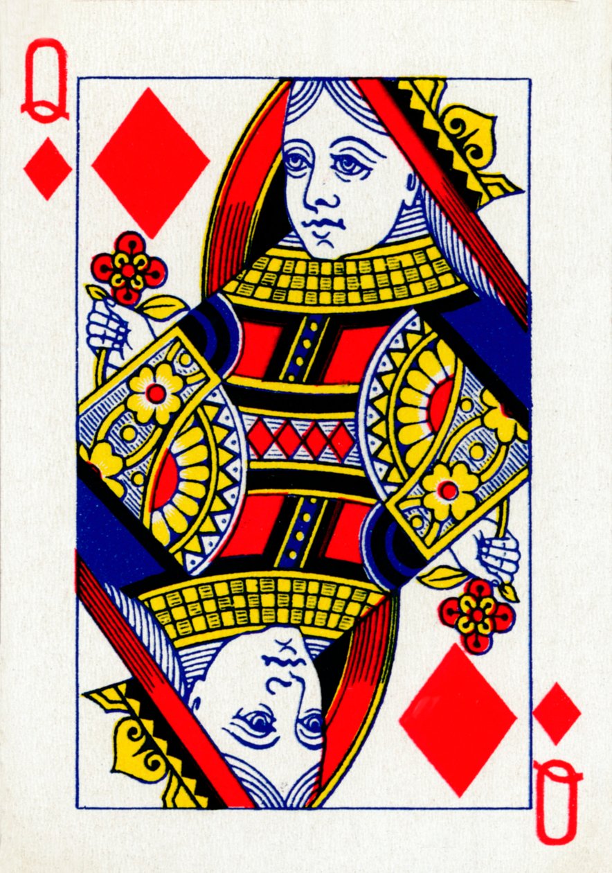 Queen of Diamonds from a deck of Goodall & Son Ltd. playing cards, c1940 by Unbekannt