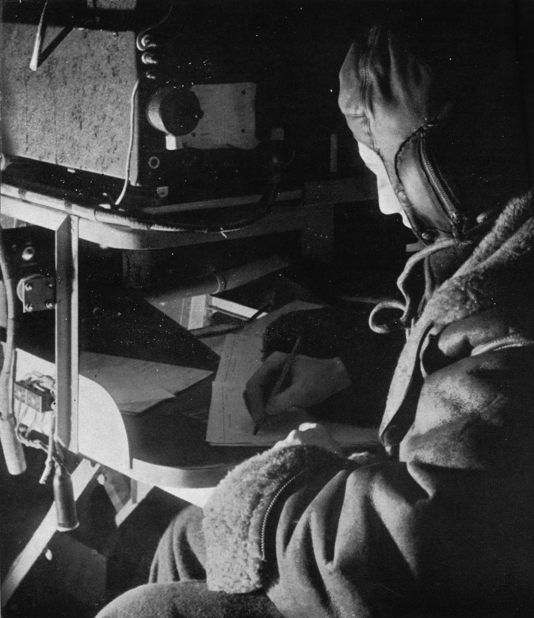 RAF Coastal Command Radio Operator on Board His Aircraft, c1940-1943 by Unbekannt