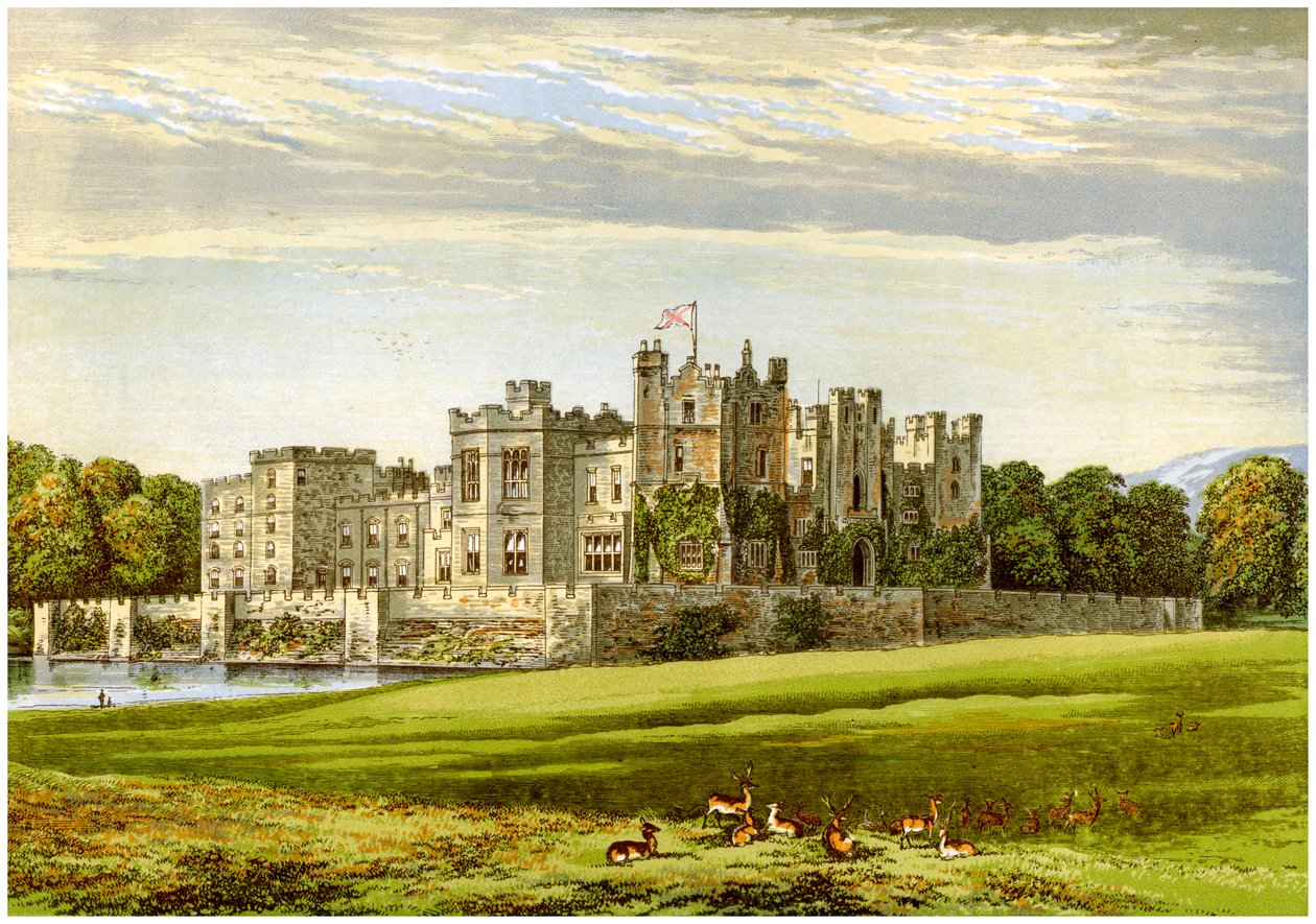 Raby Castle, County Durham, home of the Duke of Cleveland, c1880 by Unbekannt