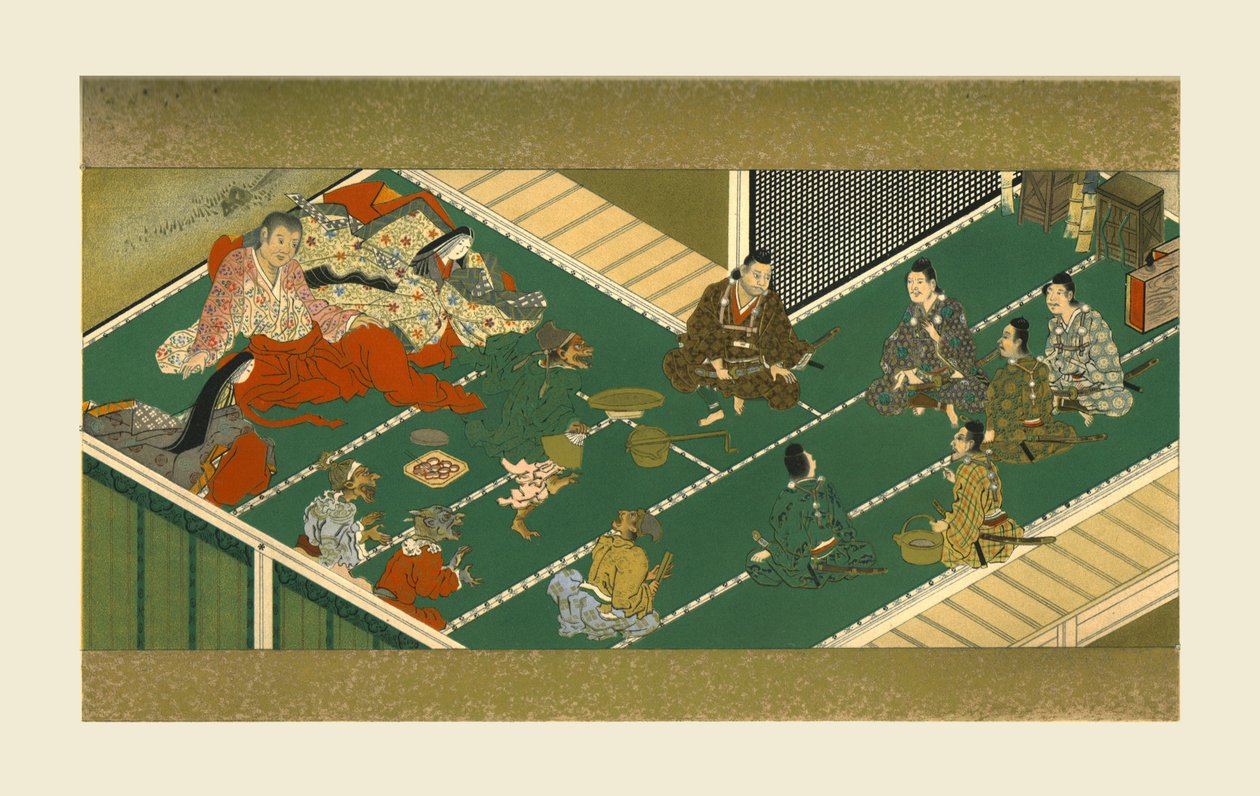 Raiko and His Comrades Before the Demon Robber by Unbekannt