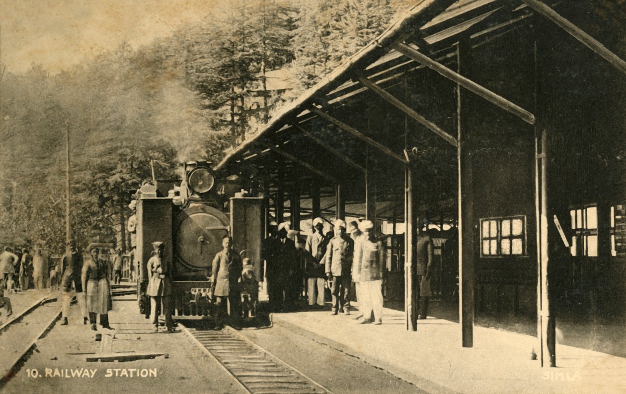 Railway Station by Unbekannt